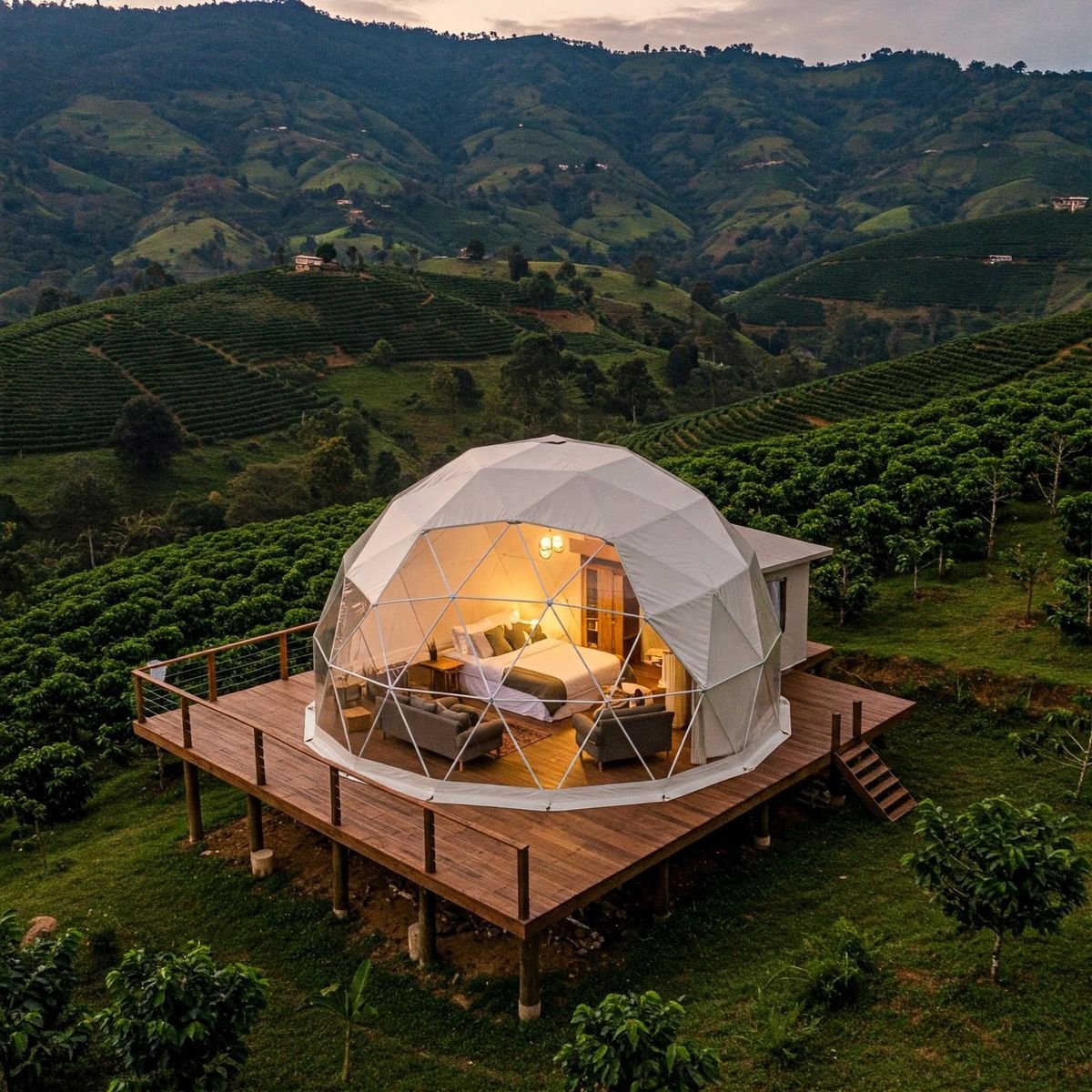 Geodesic Dome Glamping Membrane